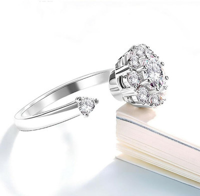 Vedansh VEDANSH ENTERPRISES STYLISH GOLD,SILVER &TITANIUM PLATED RINGS Alloy Zircon Silver Plated Ring
