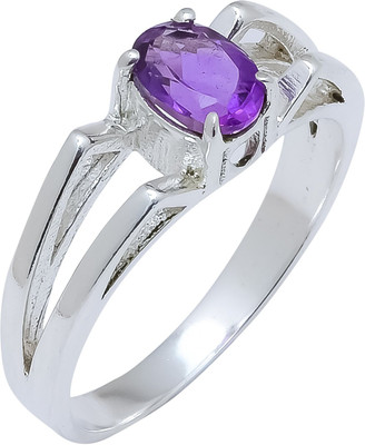 anika jewellers Purple Natural Gemstone 925 Sterling Silver Ring For Her Sr-250 Sterling Silver Ring