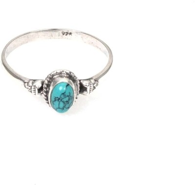 VC JEWELERY Sterling Silver Turquoise Sterling Silver Plated Ring