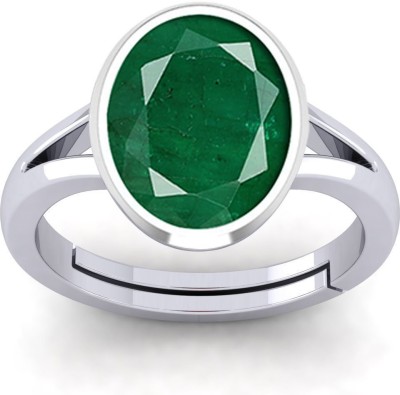 SHAHNU GEMS 11.25 Ratti Lab Certified Created Panna Ring for Men and Women Stone Emerald Ring