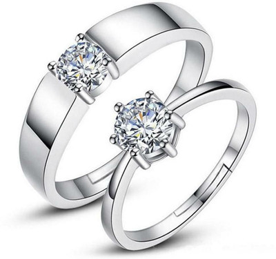 Inori Brass, Stainless Steel, Copper, Metal Cubic Zirconia, Diamond, Zircon Rhodium, Silver, Titanium, Gold, Platinum Plated Ring Set