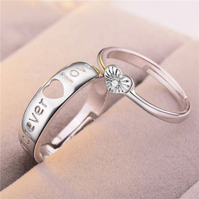White Chimes Brass, Stainless Steel, Copper, Metal Cubic Zirconia, Diamond, Zircon Rhodium, Silver, Titanium, Gold, Platinum Plated Ring Set