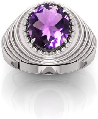TODANI JEMS Crystal Amethyst Sterling Silver Plated Ring