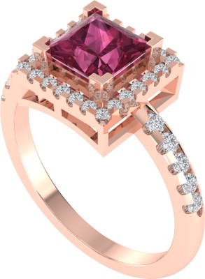 Diamtrendz Jewels Sterling Silver Tourmaline Gold Plated Ring