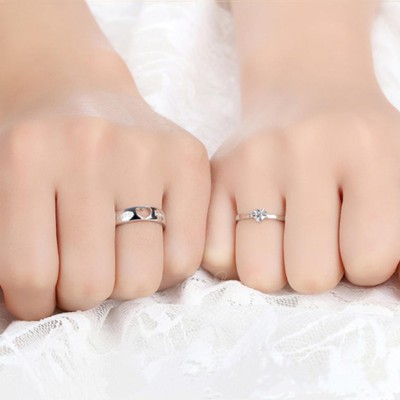 Teeragaj Stainless Steel Crystal Titanium Plated Ring