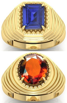 BHAIRAW GEMS Ratti Stone Adjustable Ring for Men & Women Stone Sapphire, Crystal Ring
