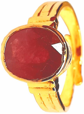 rs gemsexport Metal Ruby Gold Plated Ring