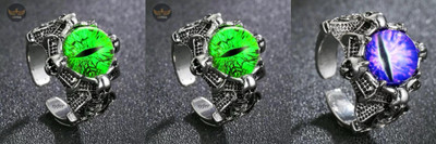 Animated stainless Steel Wedding Style Rings For Lovers, Couples, Husband Wife Alloy Silver Plated Ring Set