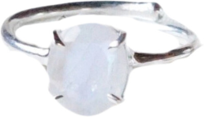 Maitri Export Stone Crystal Rhodium Plated Ring