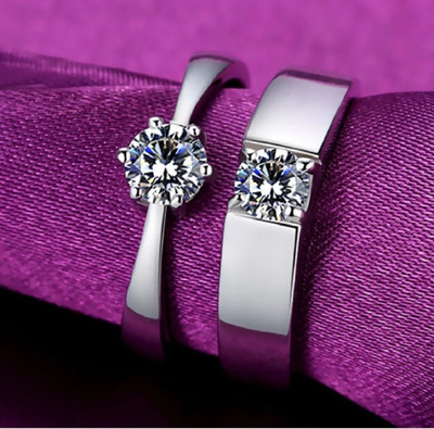 youwon Couple Rings For Lovers Valentine Gift Set Aluminum Ring Set