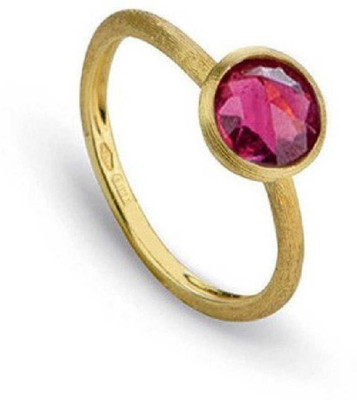 Chopra Gems Ruby Manik Panchdhatu Astrology Ring for Men & Women Brass Gold Plated Ring