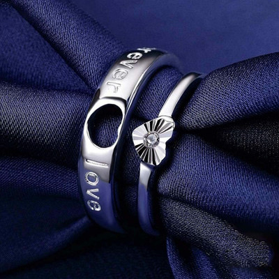 NEXT CREATION love forever couple ring Metal Ring Set