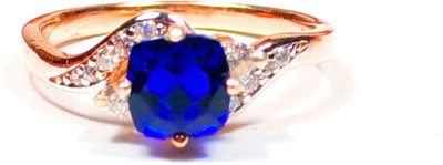 Shree Shyam Jewells Sterling Silver Cubic Zirconia Rhodium Plated Ring