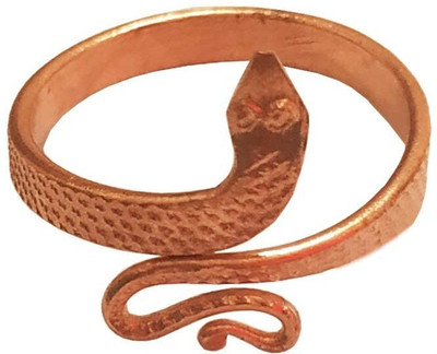 SATAK Copper Snake Ring /Nagdevta Snake Ring Adjustable Open Ring & Challa Copper Ring