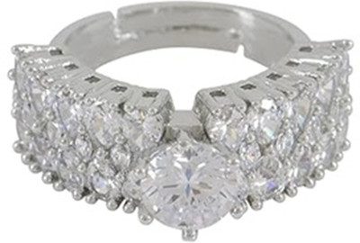 Sayda Jewels FINGER RING FR-AJ-18 SILVER PACK OF 1 Metal Ring