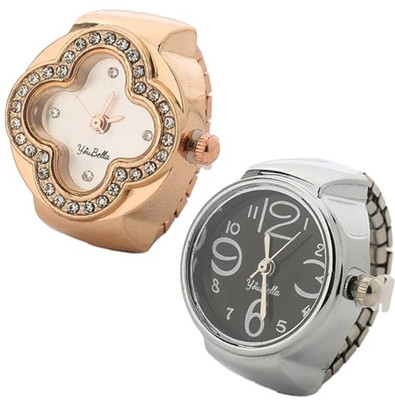 Dressberry Stylish and Trendy Watch Ring Alloy Ring