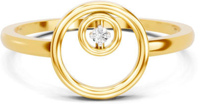 Sparq Certified Lab Grown Diamond & BIS Hallmark Sterling Silver Gold Plated Ring