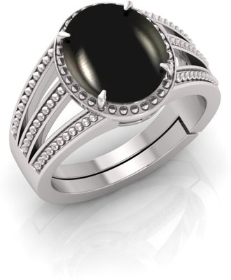 Pranjal Gems Stone Agate Silver Plated Ring