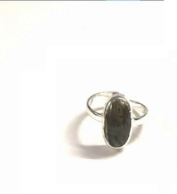 Jewelswonder Labradorite Crystal Ring Silver Plated UNISEX (Lab Certified) Stone Ring