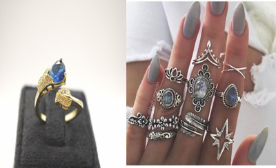 sapraa trends Finger Ring Copper Gold Plated Ring