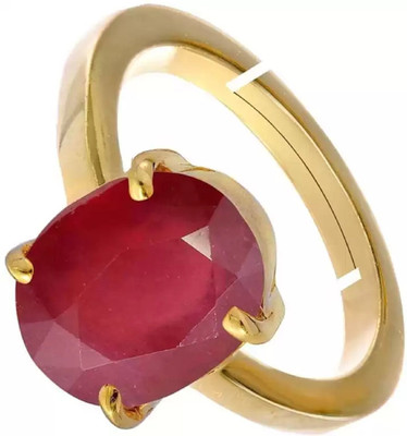 GenZcomplex Copper Ruby Gold Plated Ring