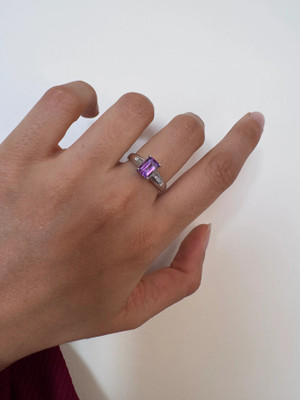 Carillon Jewelry Bambi Ring Sterling Silver Amethyst Ring