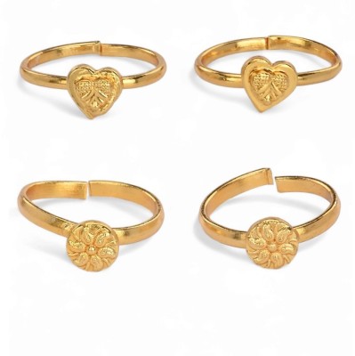 AanyaCentric Brass Gold Plated Toe Ring