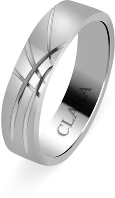 CLARA Sterling Silver Cubic Zirconia Rhodium Plated Ring