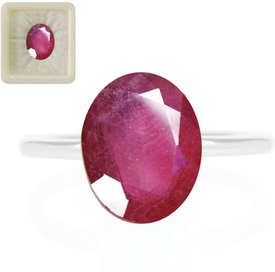 CaratYogi Certified Natural Ruby Loose Stones 3.25 Ratti 2.95 Carat Manik Oval Shape for Stone Ruby Ring