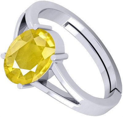 VishvMa Stone Ruby Brass Plated Ring