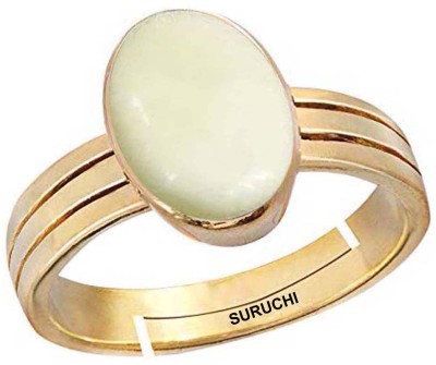 Suruchi Gems & Jewels Natural Opal 6.25 Ratti or 5.5 Ct Gemstone Panchdhatu (5 Metal) Women Adjustable Stone Ring