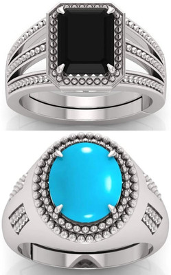 BHAIRAW GEMS Adjustable Ring Stainless Steel Ring