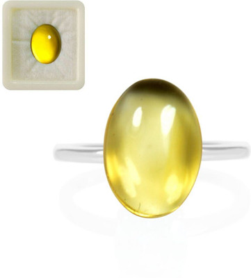 CaratYogi Real Natural Citrine Loose Gemstone8.41 Carat 9.25 Ratti Oval Shape for Stone Citrine Ring