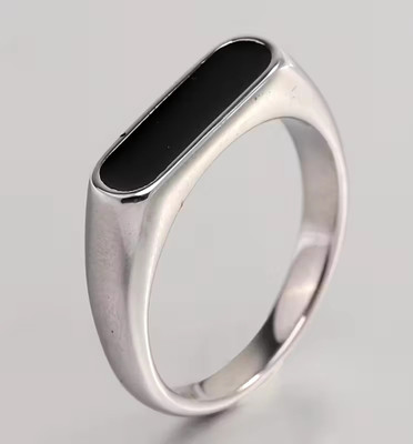 Neerajyoti Brass Onyx Brass Plated Ring