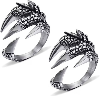 White Chimes Couple ring Alloy Sterling Silver Plated Ring Set