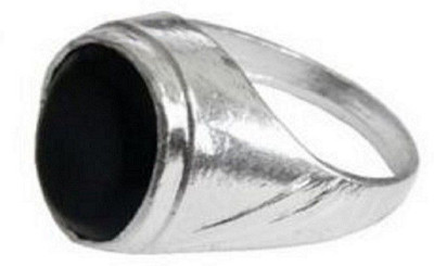 Jewelswonder sulemani Hakik Ring with Natural Chalcedony Stone Stone Chalcedony Silver Plated Ring