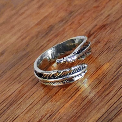 Shiv Jagdamba Valentine's Day Jewelry Leaf Shape Wedding Lovers Couple Rings Stainless Steel Sterling Silver Plated Ring