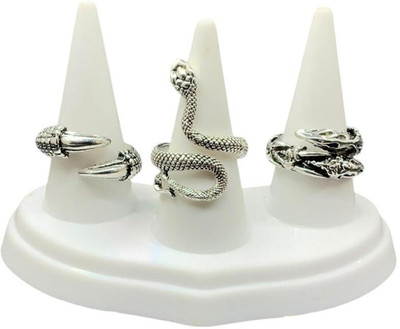 sky enterprises Dragon Devil Eye Ring With Dragon Ring Metal Ring Set