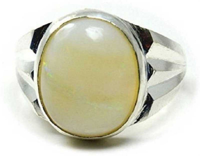 RSPR Stone Opal Silver Plated Ring