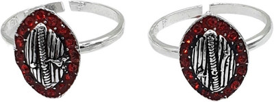 Sahiba Gems Sahiba Gems Designer Chutki / Bichhiya Set of 2 Piece Silver Zircon Toe Ring