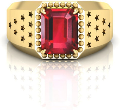 Anushka enterpriese RUBY CHOKI RING Brass Ruby Ring