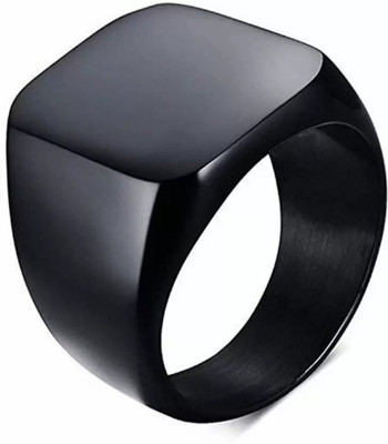 MAME CREATION Brass Black Silver Plated Ring