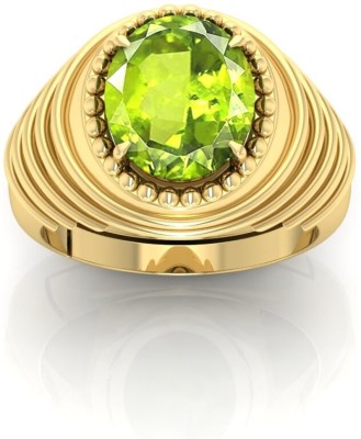 TODANI JEMS 12.25 Ratti Peridot Gemstone Adjustable Ring With Lab CertificateK Stone Peridot Ring