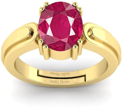 Sidhi shree ruby Brass Ruby Ring