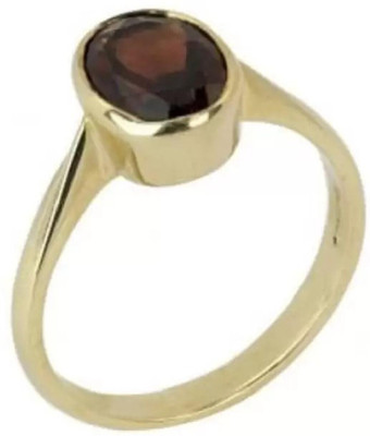 GenZcomplex Hessonite/Garnet Ring with Natural Gomed Stone Lab Certified Brass Garnet Ring