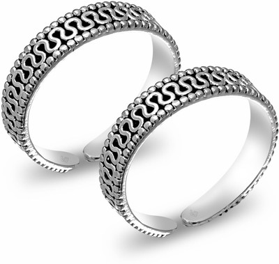 VRINDAM JEWELLERS 925 Silver Toe Rings | Adjustable | Bichiya | Gift | Authenticity Cert. Sterling Silver Toe Ring