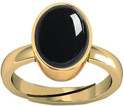 NAVYA GEMS Brass Agate Gold Plated Ring