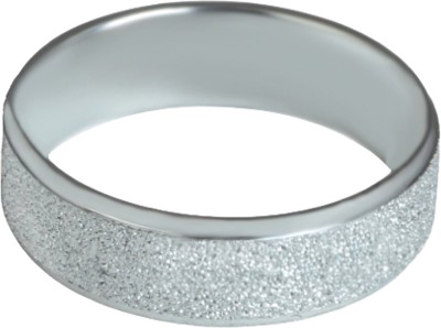 Waama Jewels Glitter Metal Brass Silver Plated Ring Brass Silver Plated Ring