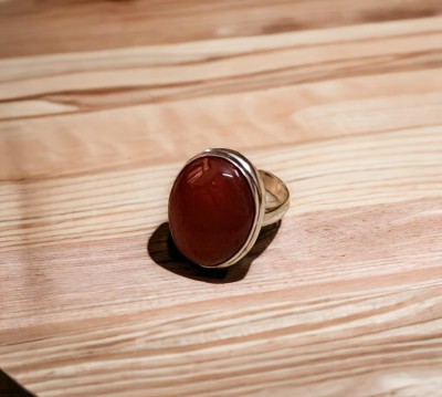 Divinity Healing Red Carnelian Unisex Ring For Manifestation Stone Crystal Ring