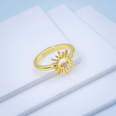 ZIVOM R1168LWGAFAH-DR Copper Cubic Zirconia Gold Plated Ring